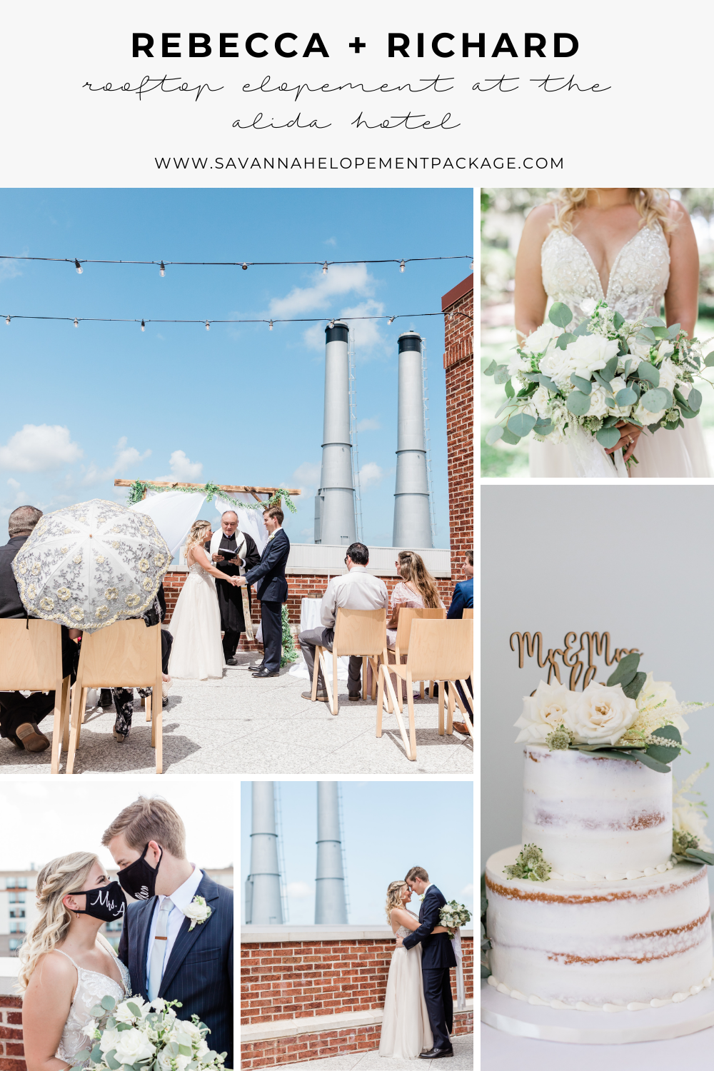 Rooftop Elopement at The Alida Hotel - Savannah Elopement Package