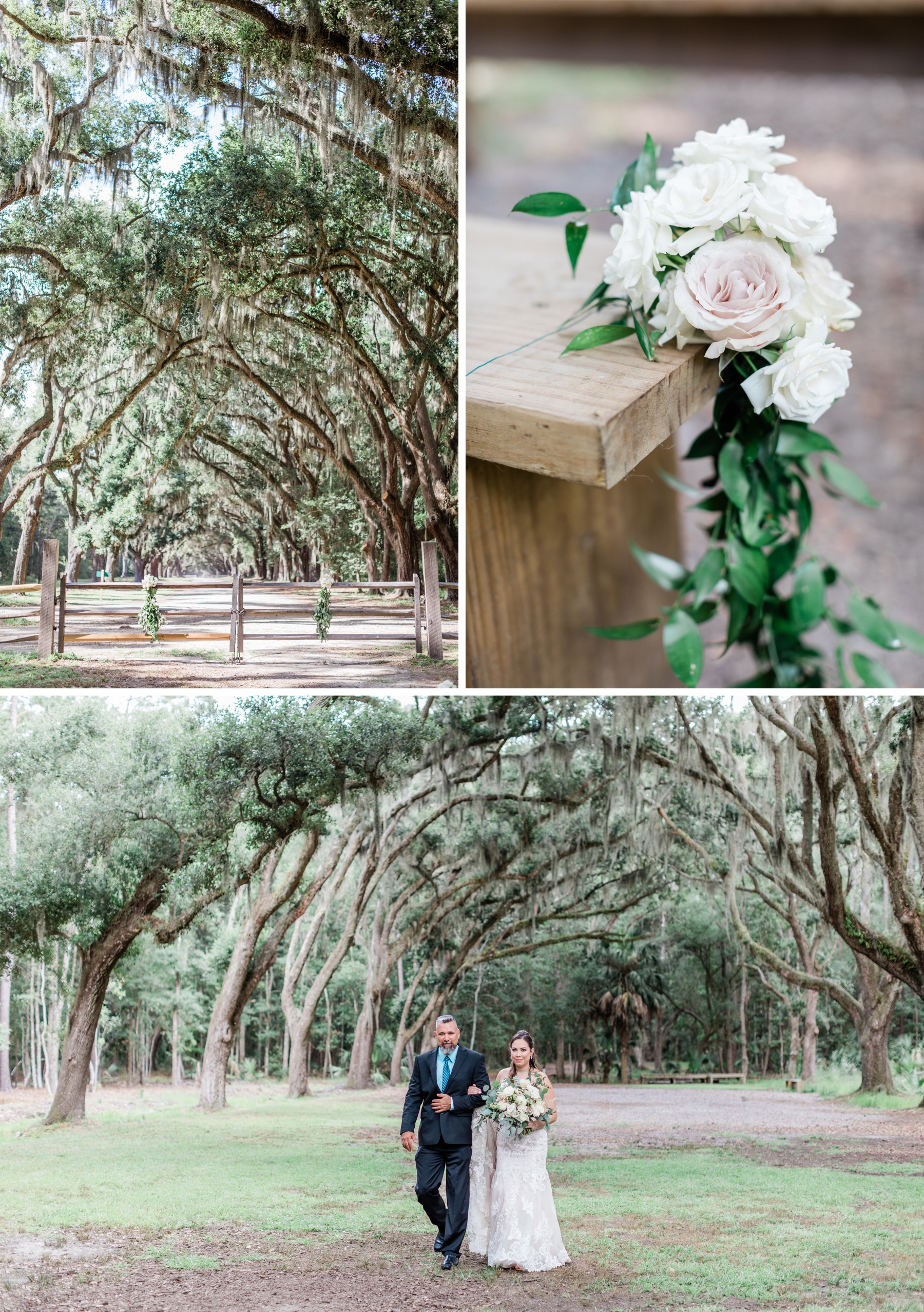 Elopement ceremony at Wormsloe Historic Site in Savannah