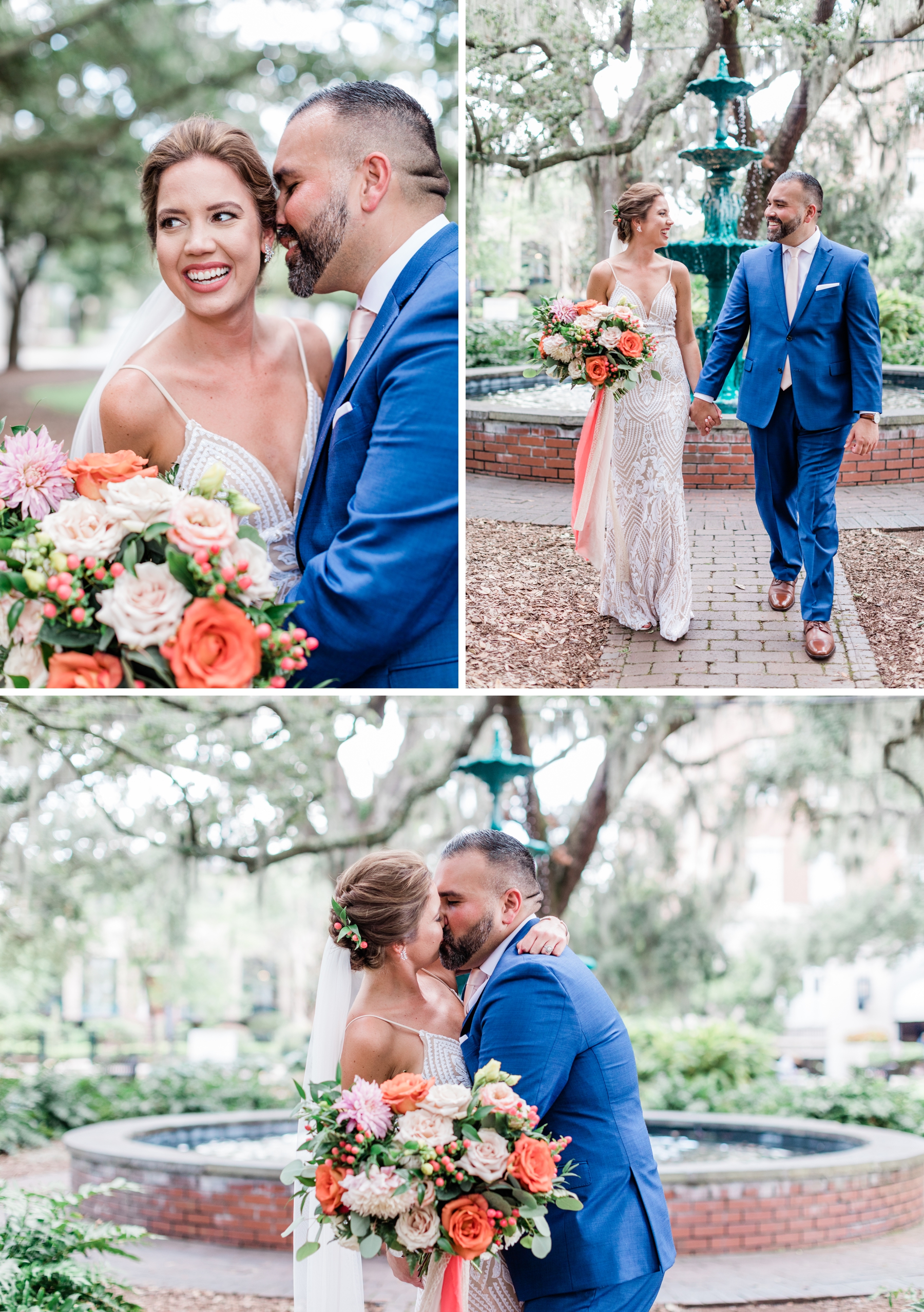 Emma and Steve’s summer elopement in Historic Savannah