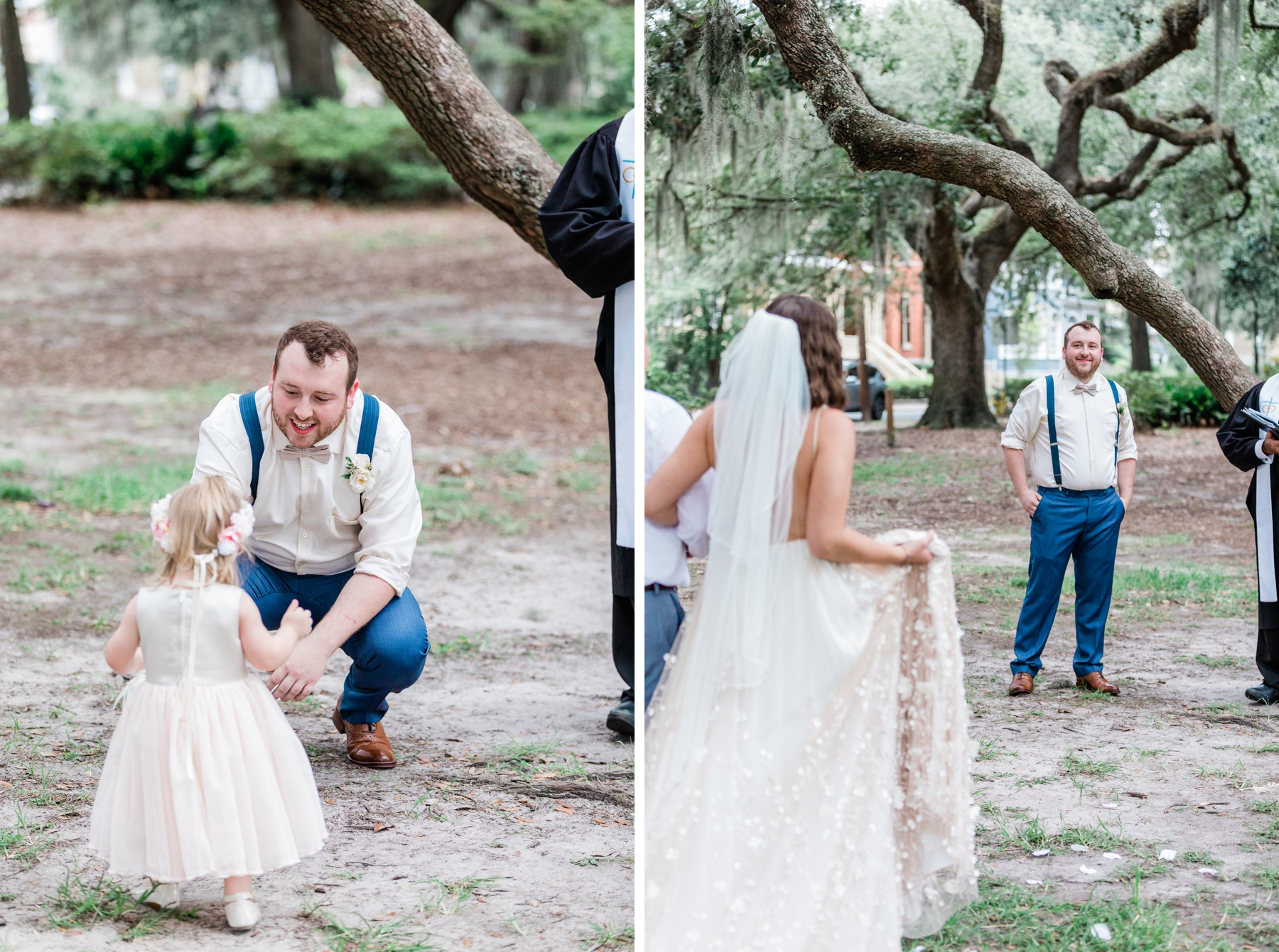 Marissa and Cody’s elopement in Forsyth Park by The Savannah Elopement Package