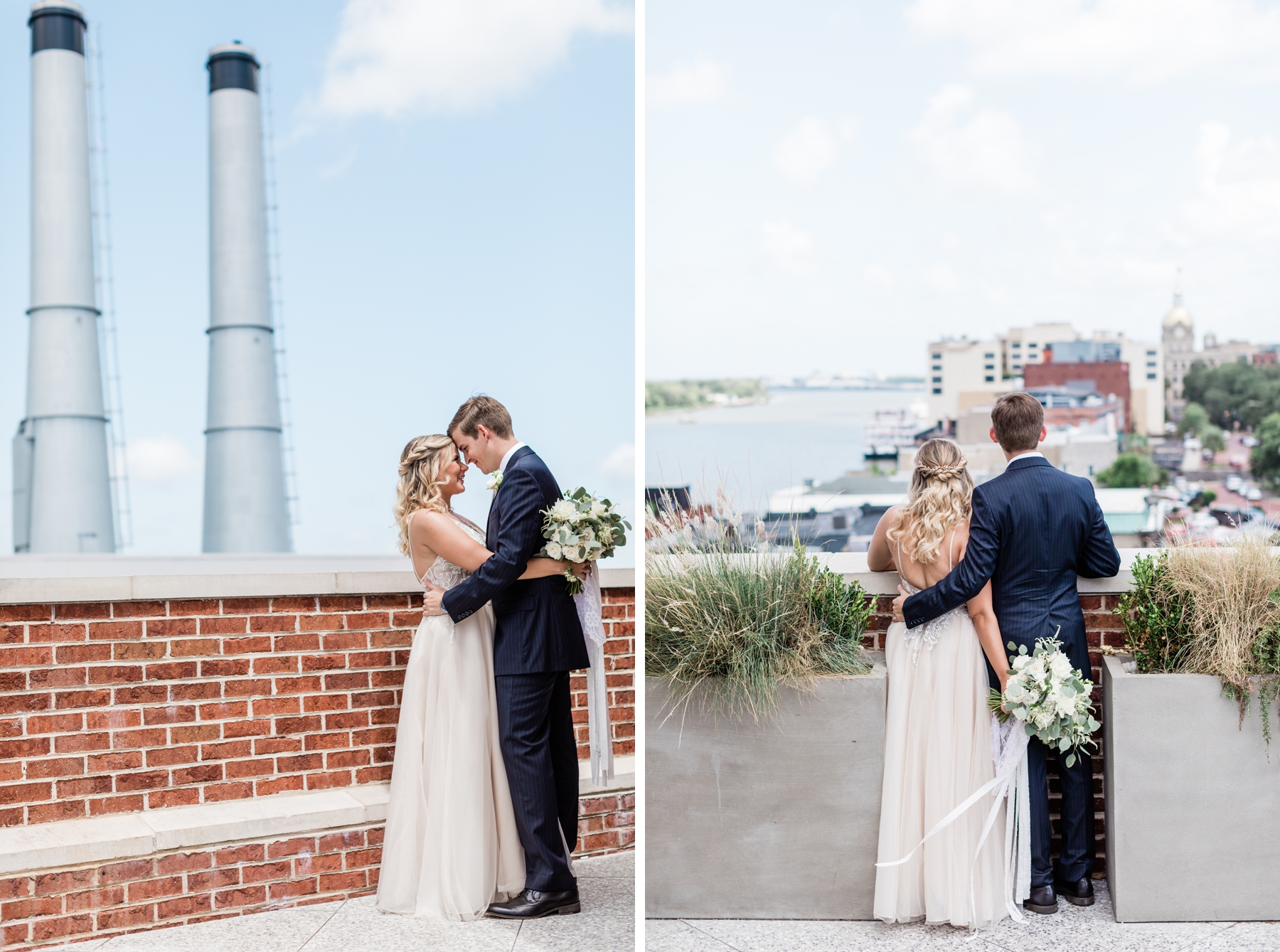 Rebecca and Richard’s rooftop elopement at The Alida Hotel in Savannah