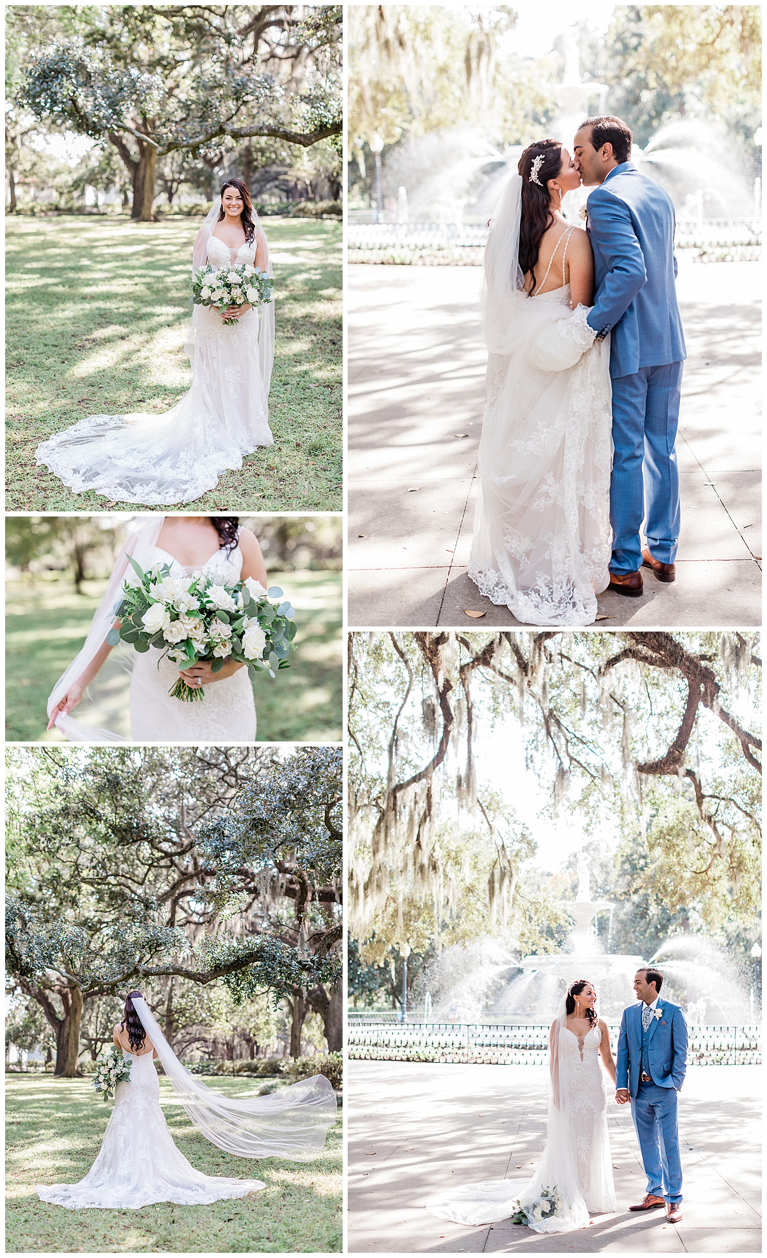Detail shots and couples portraits at Forsyth Park