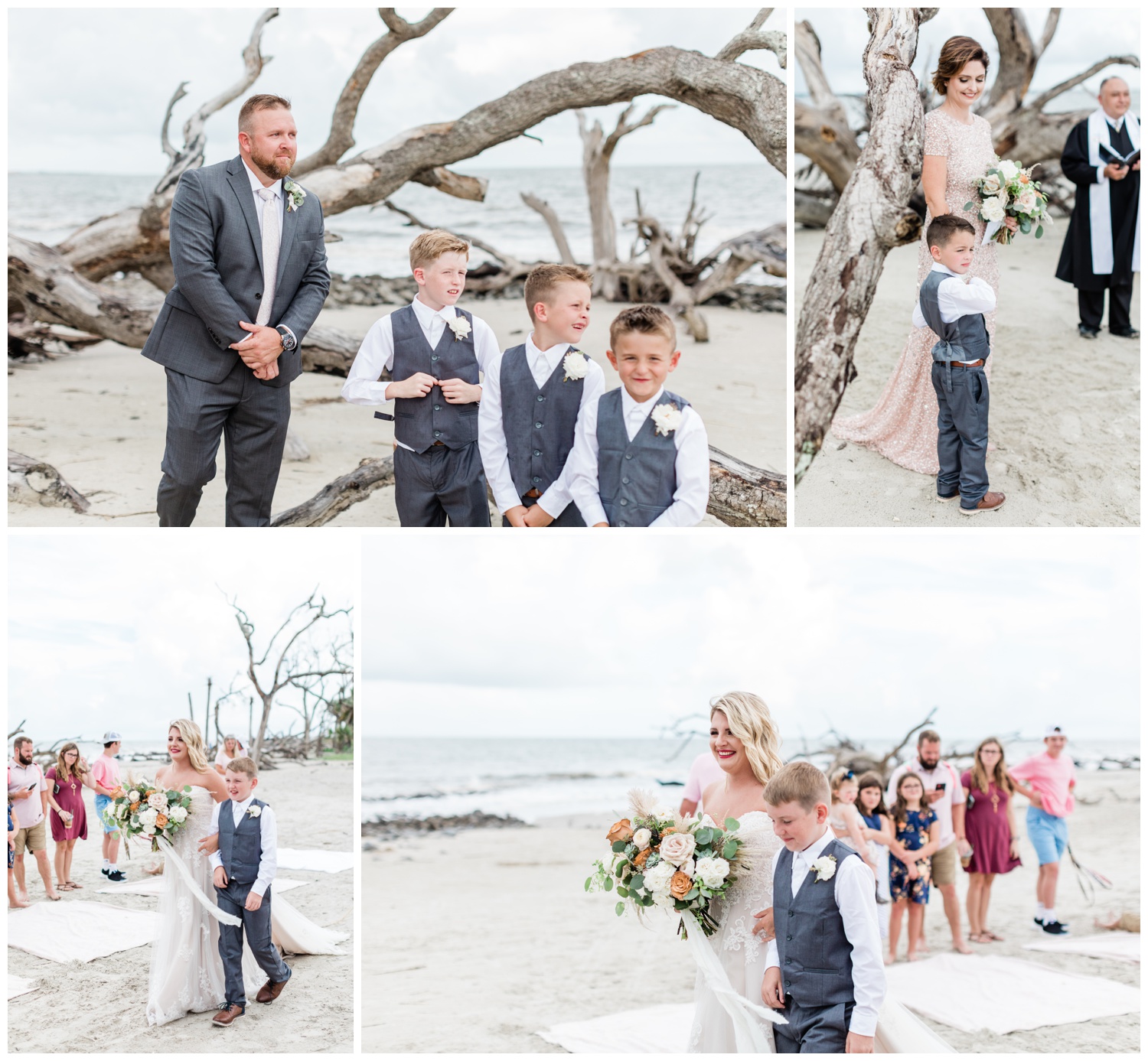 Ceremony on Driftwood Beach at Jekyll Island