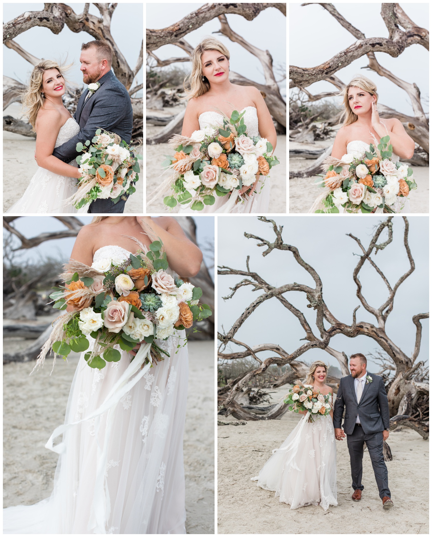 couples photos on Jekyll Island - Flowers by Ivory and Beau
