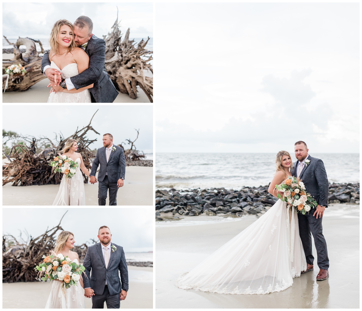 couples portraits at Jekyll Island with the Savannah Elopement Package