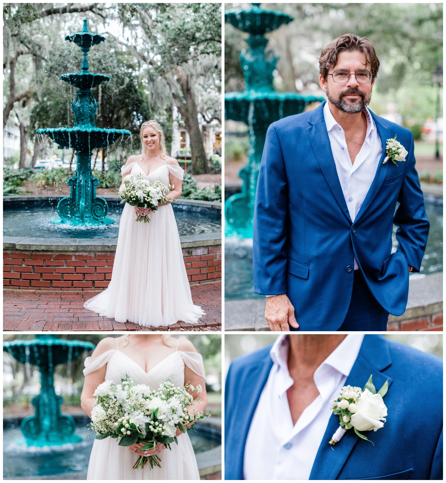 Couples portraits by Apt B Photography of The Savannah Elopement Package, flowers by Ivory and Beau