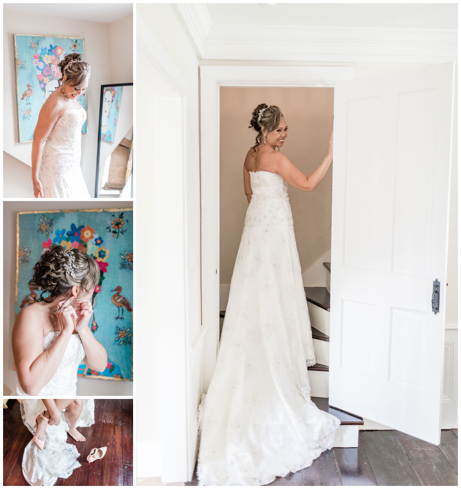 Getting ready photos - Whitfield square elopement - savannah elopement package