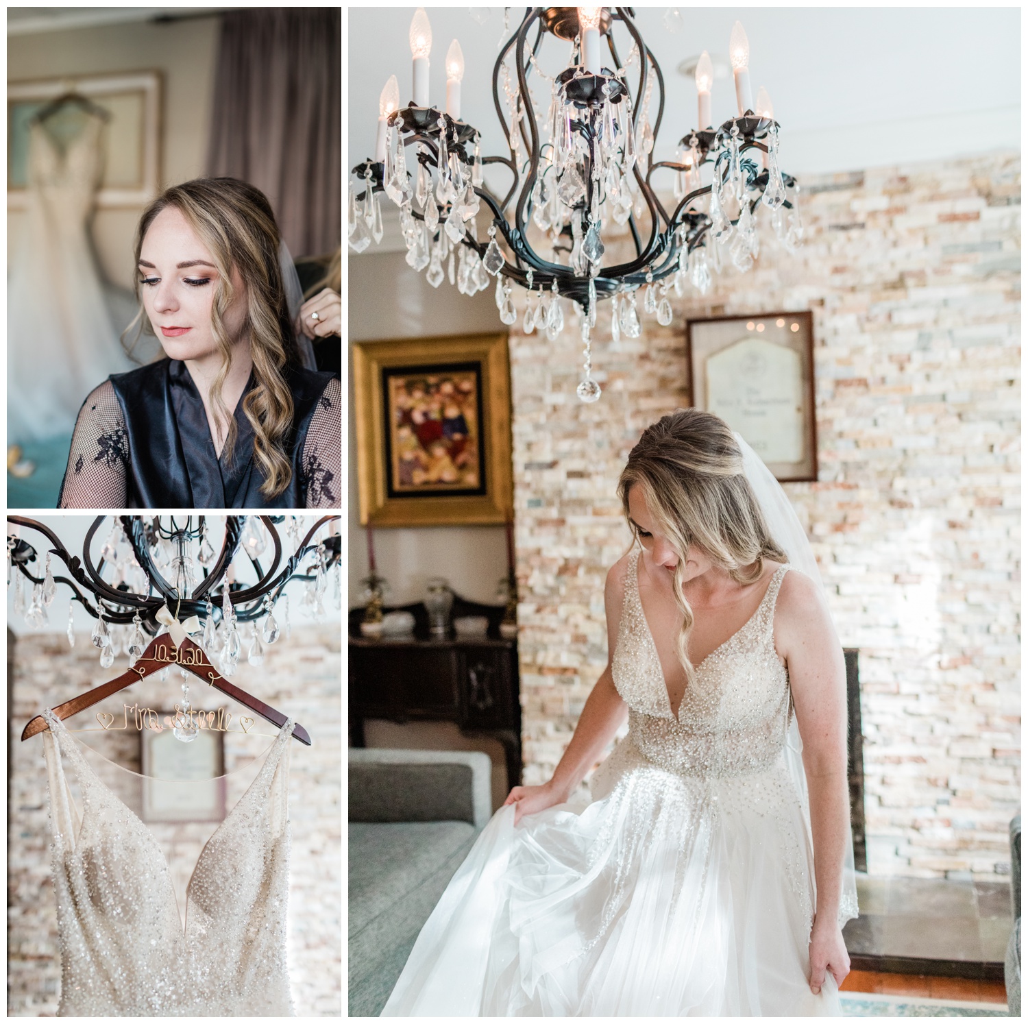 Getting ready photos with the Savannah Elopement Package
