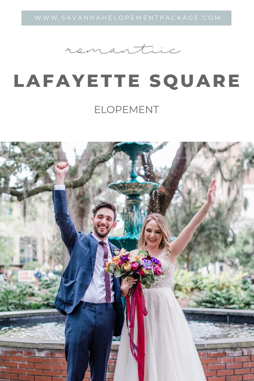 Savannah Elopement Package - Lafayette Square