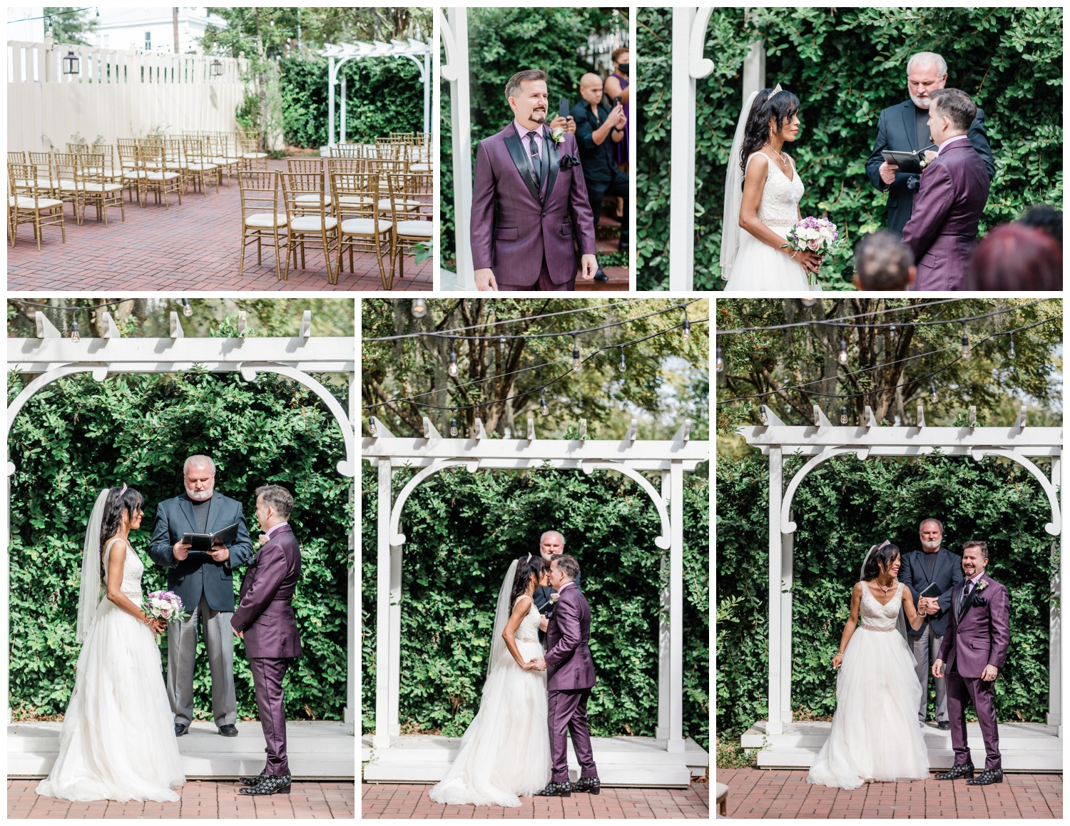 Savannah Elopement Package - ceremony at the Gingerbread House