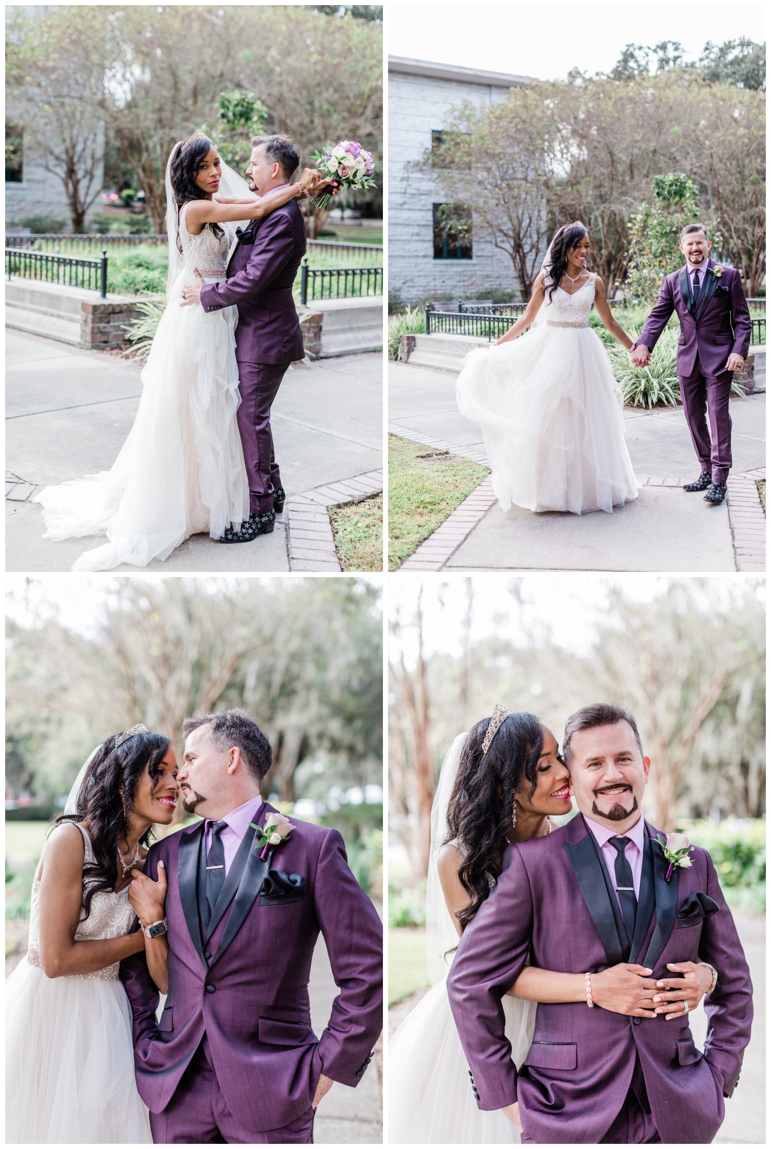 Couples portraits with Savannah Elopement Package - flowers by Ivory and Beau