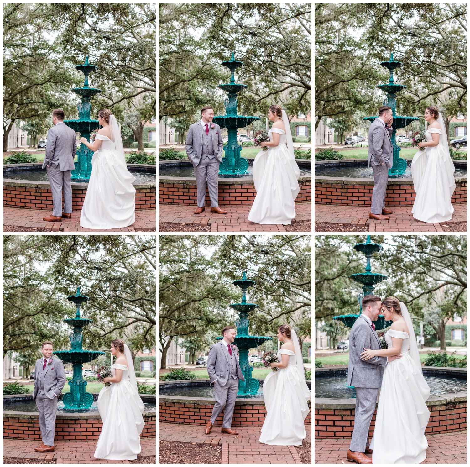 The Savannah Elopement Package - first look in Lafayette Square