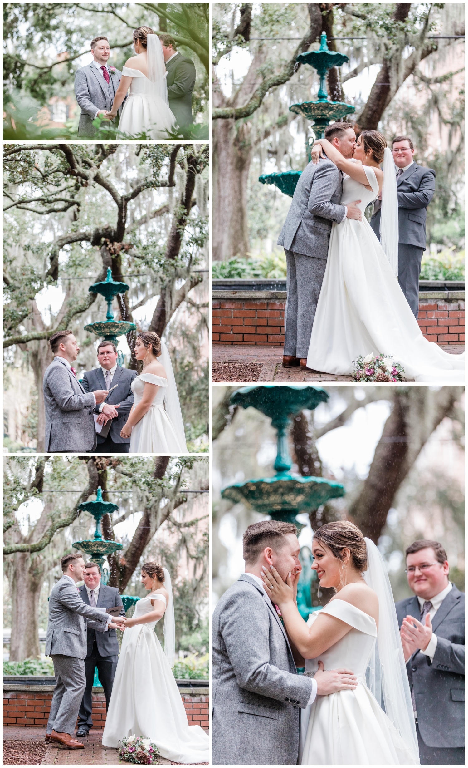 Ceremony in Lafayette Square - The Savannah Elopement Package