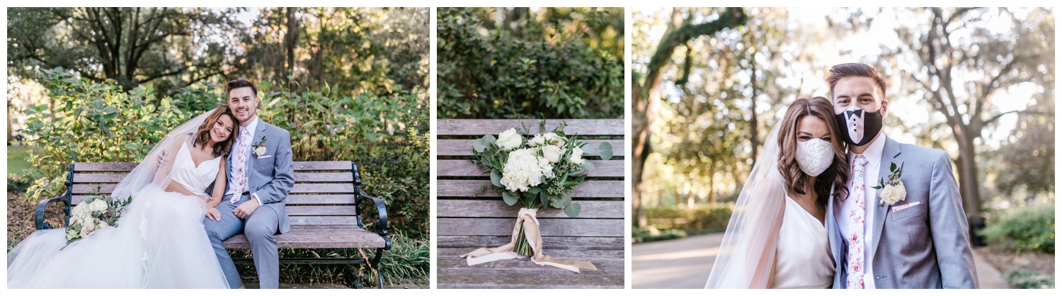 couples portraits - savannah elopement package - flowers by ivory and beau