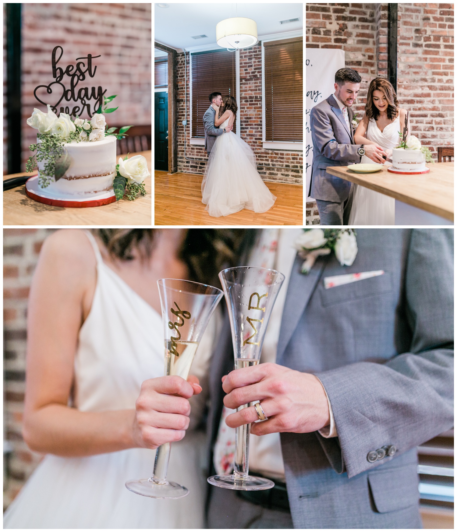 cake cutting - the savannah elopement package - cake by Wicked Cakes of Savannah