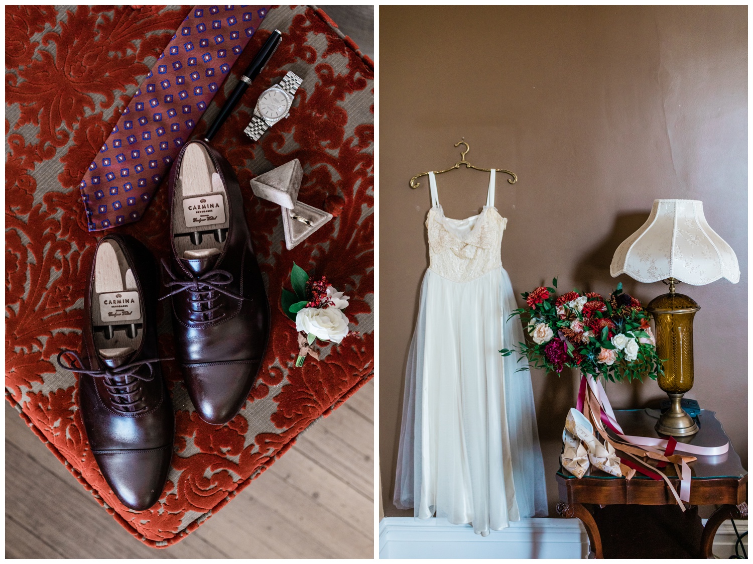 getting ready photos - the savannah elopement package - flowers by Ivory and Beau
