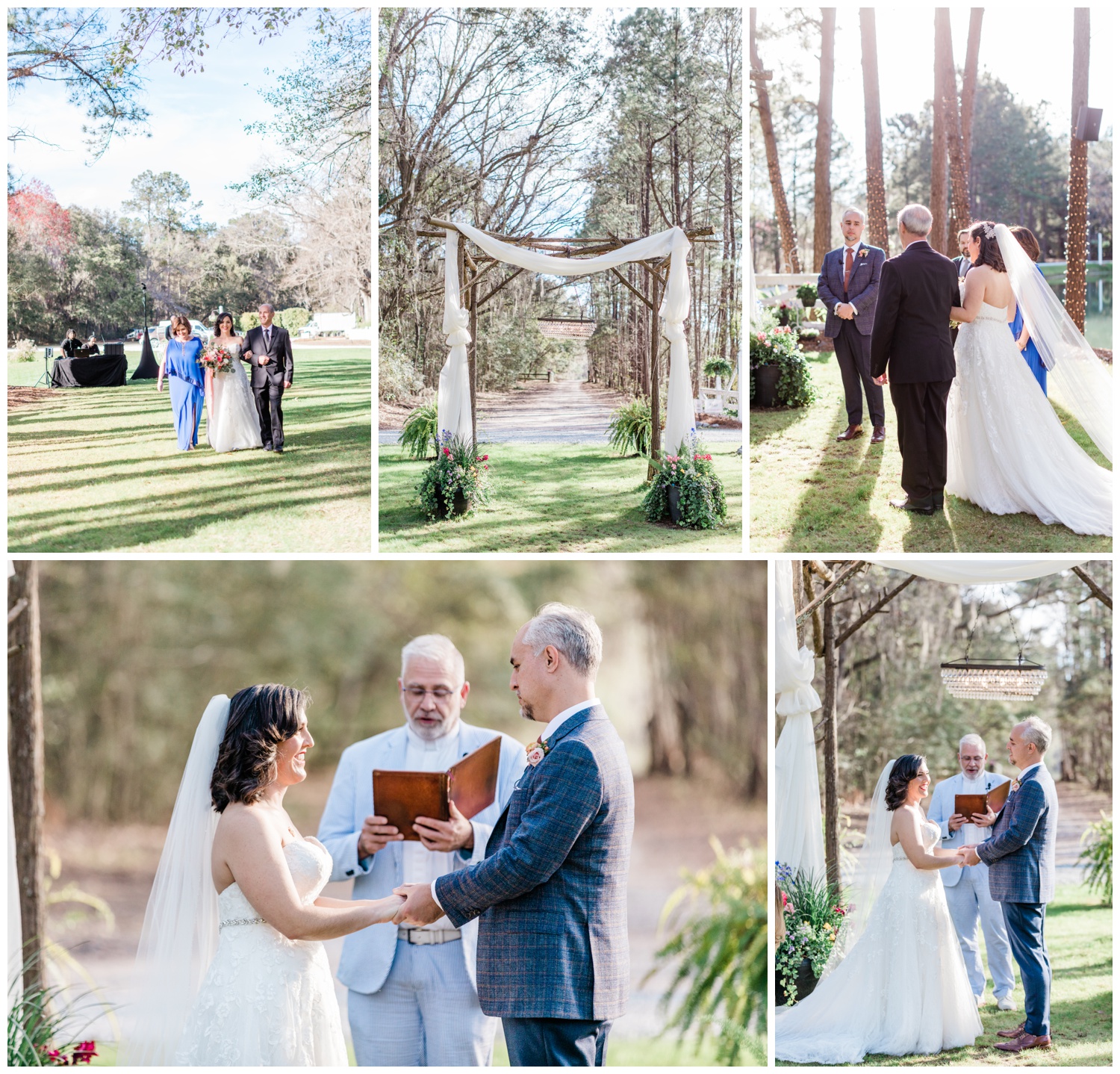 Ceremony at The Mackey House - the savannah elopement package - officiating by Reverend Steve Schulte
