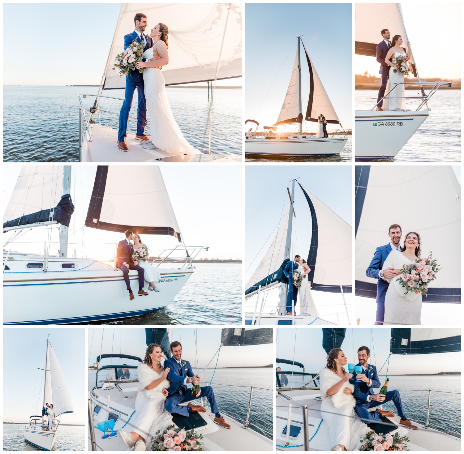 sailboat session photos - the savannah elopement package, flowers by ivory and beau, apt b photography
