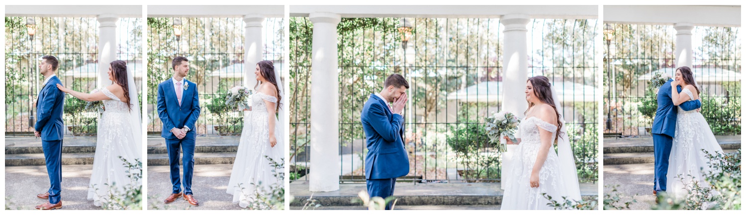 First look with the savannah elopement package
