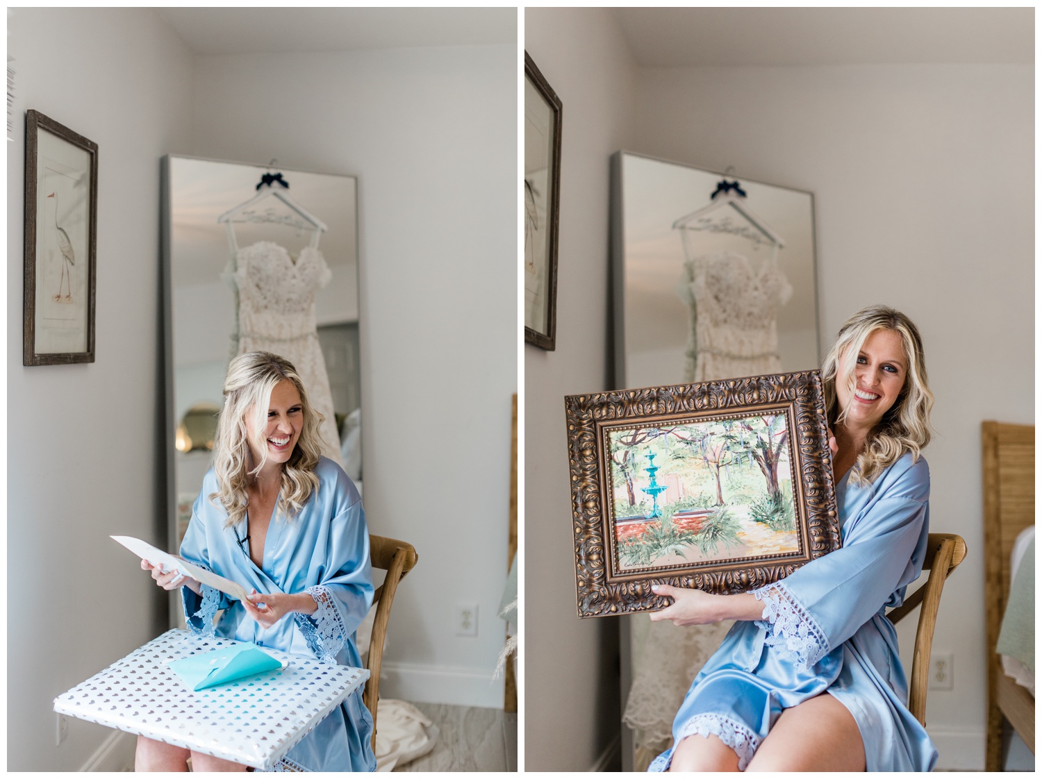 couple gifts - getting ready photos - apt b photography - intimate elopement in Lafayette Square