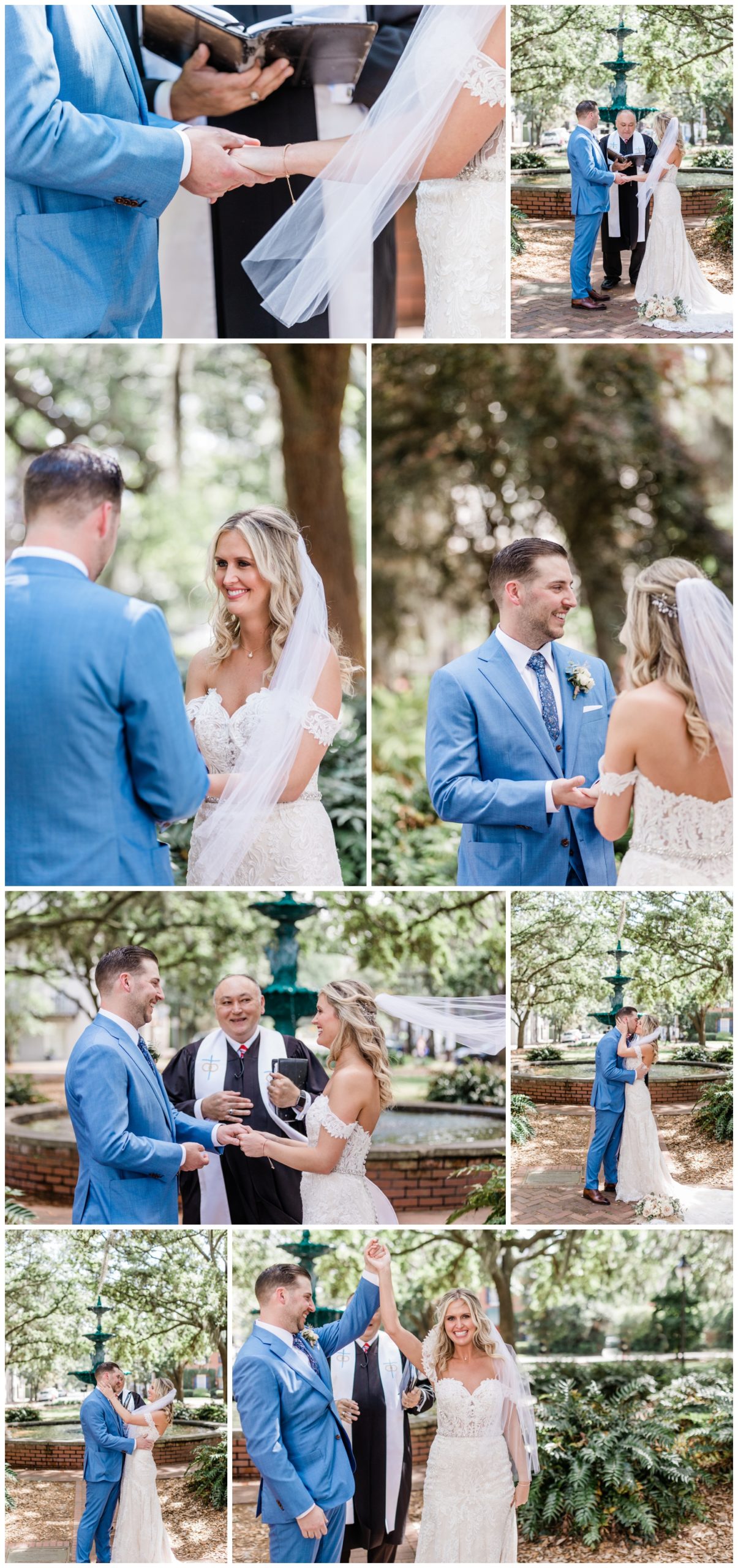 intimate elopement in Lafayette Square- the savannah elopement package 