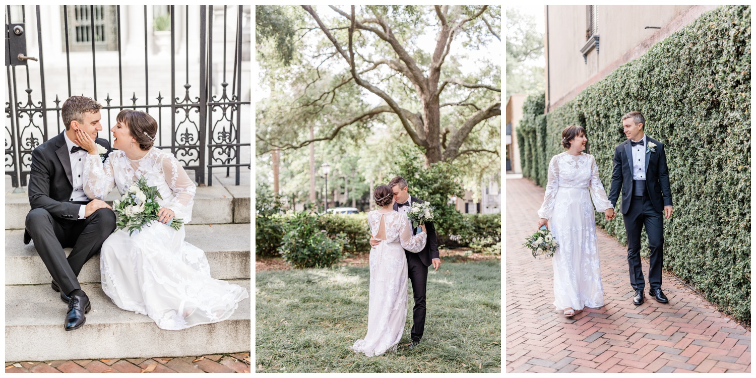 couples portraits - the savannah elopement package - hair and makeup by Royal Makeup and Hair