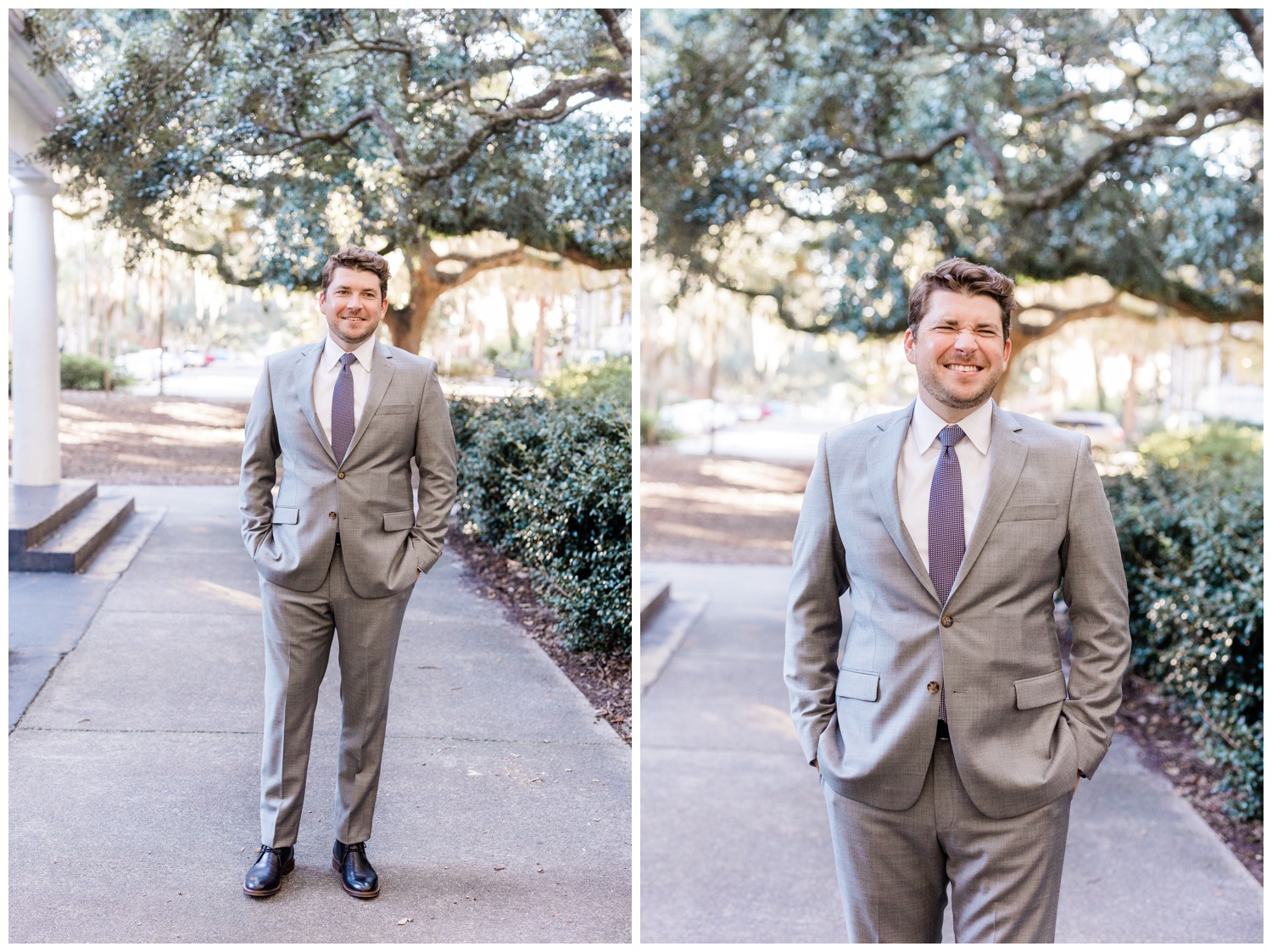 groom portraits - elopement in downtown savannah - taylor brown photography