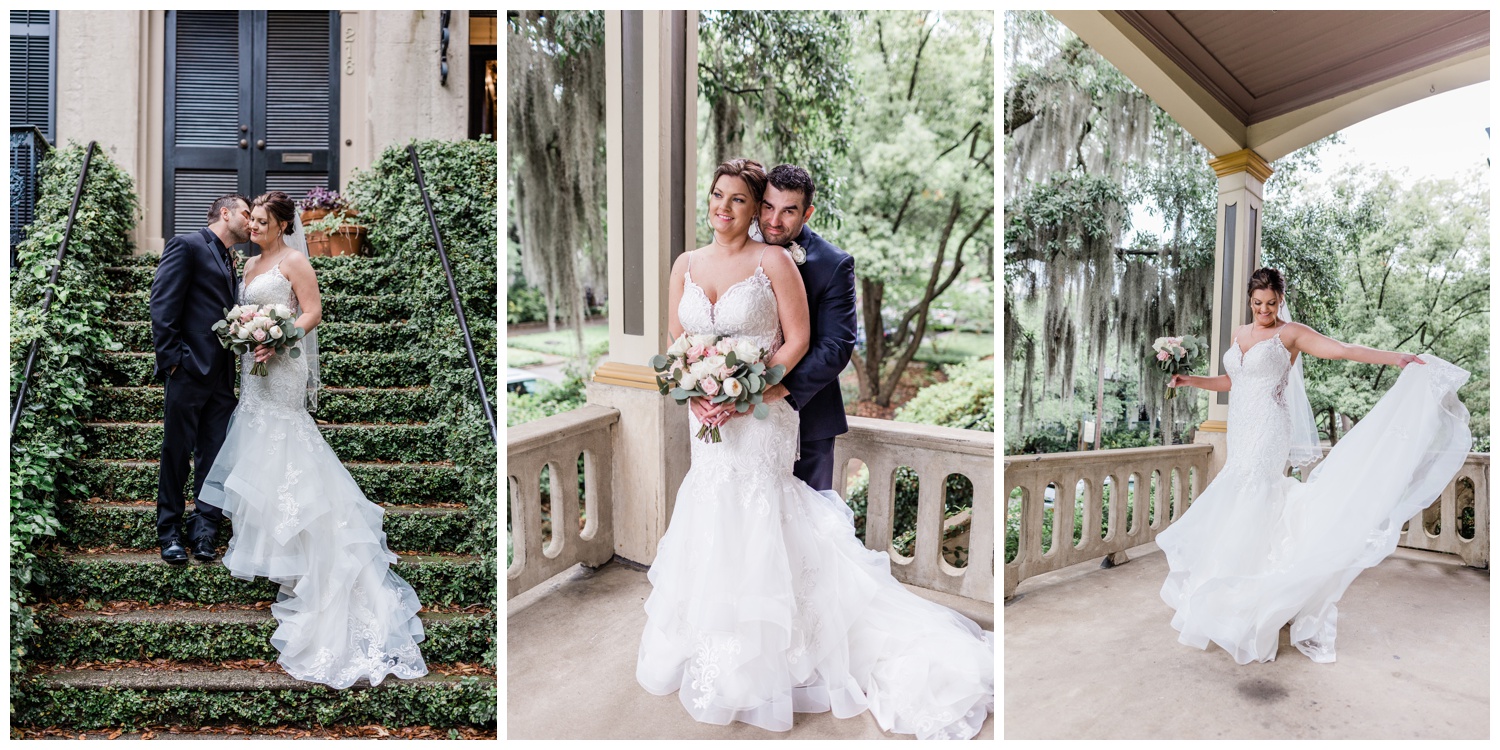 couples portraits - elopement at the gastonian - the savannah elopement package