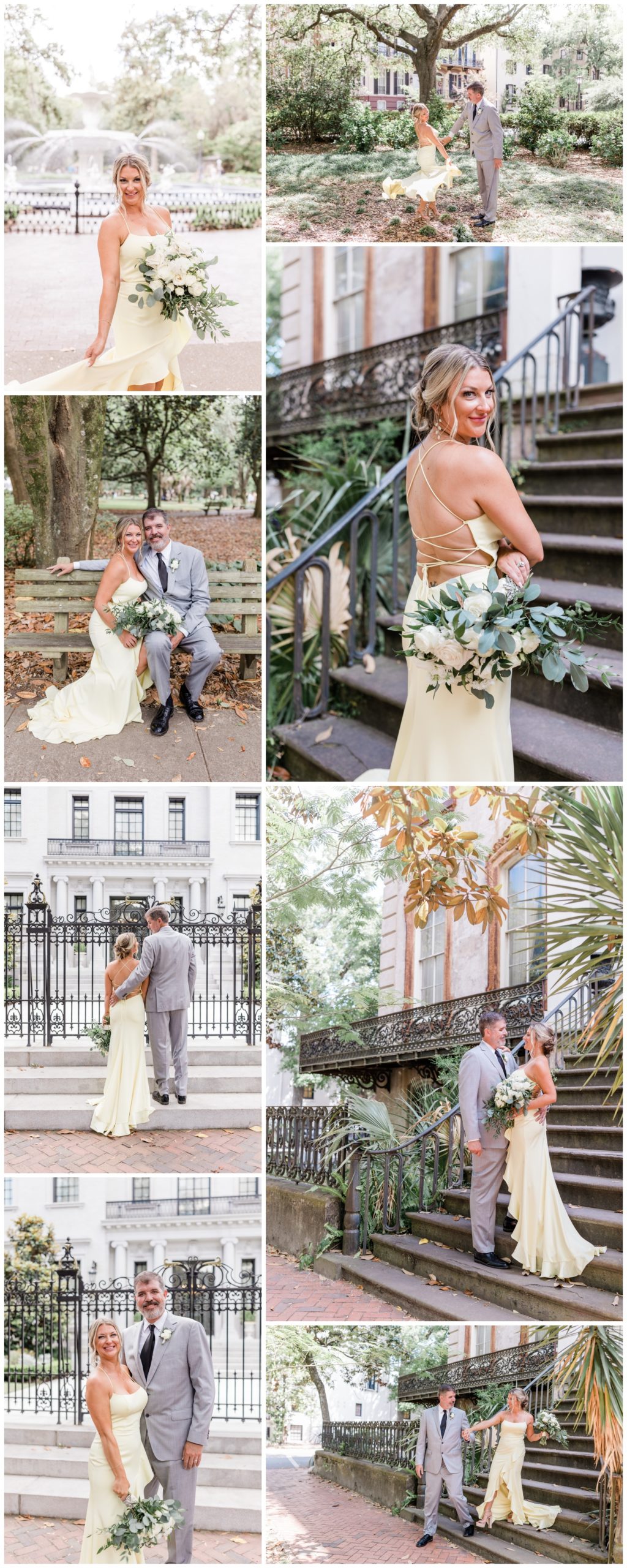 A Whimsical Forsyth Park Elopement - apt b photography - ivory and beau florals, makeup by royal makeup and hair