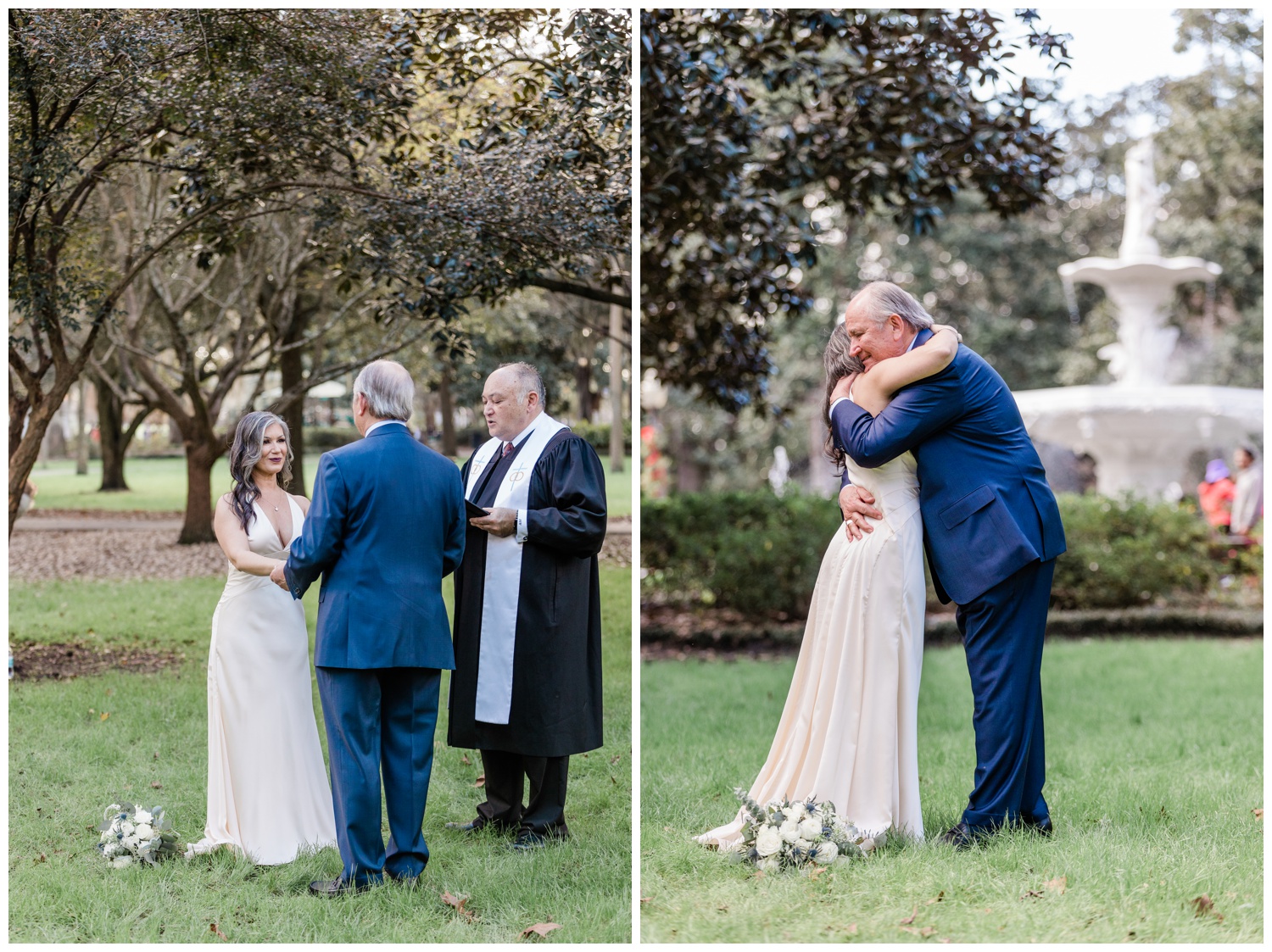 Elopement at The Fountain - officiating by reverend joe - apt b photography