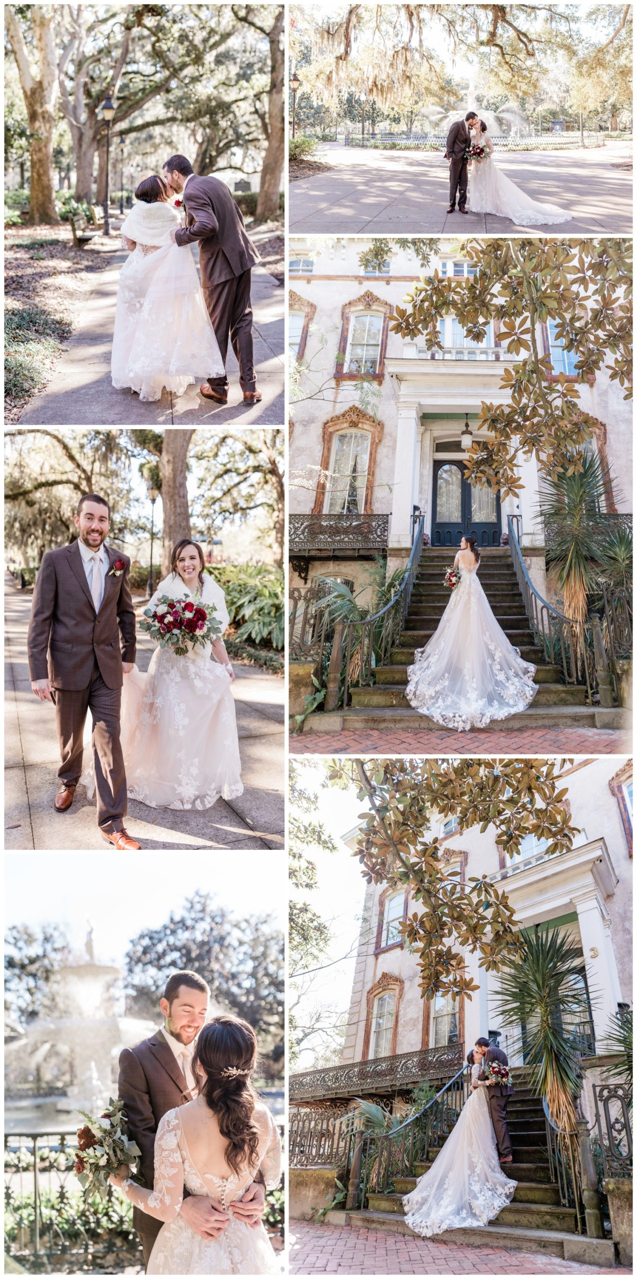 Eloping Under the Oaks at Forsyth Park - couples portraits in savannah