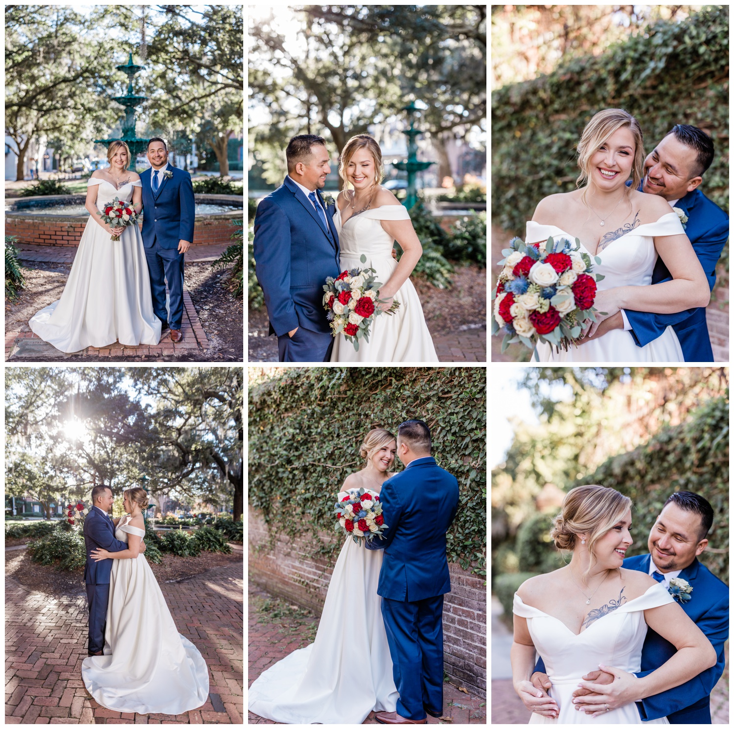 Elopement at Lafayette Square - flowers by ivory and beau - hair and makeup by Royal makeup and hair