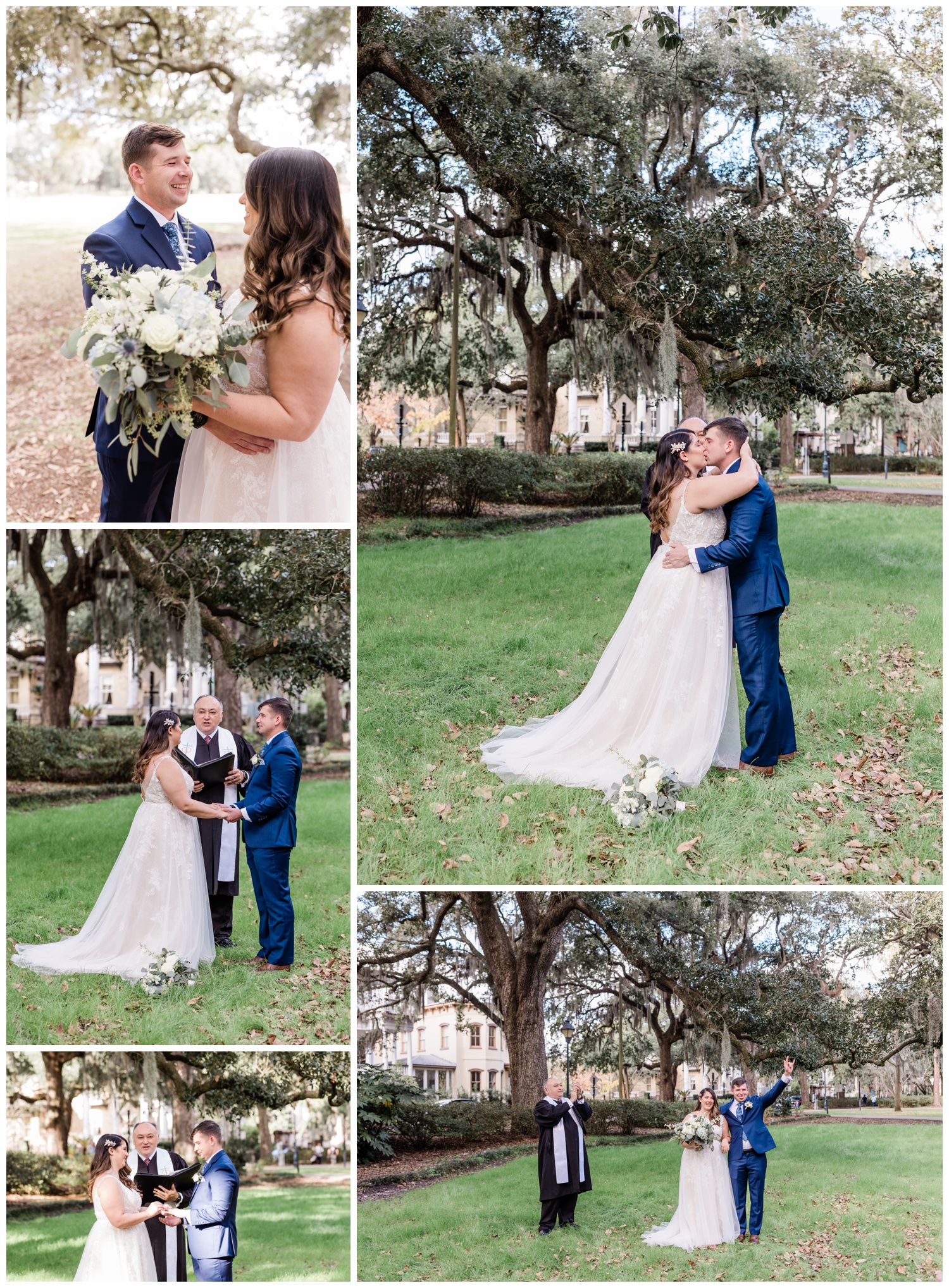 An Under the Oaks Elopement - officiating by Reverend Joe - flowers by ivory and beau
