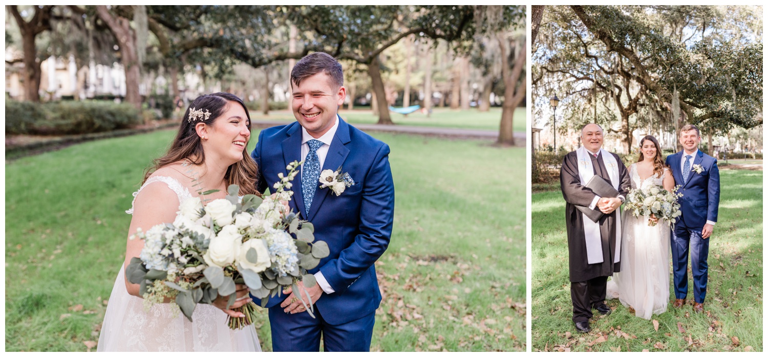 Reverend Joe officiating - the savannah elopement package - flowers by ivory and beau