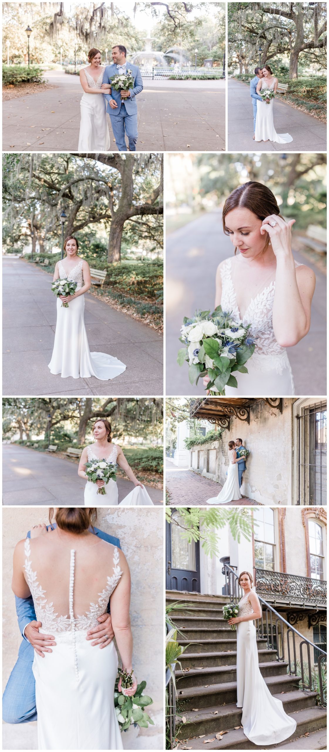 hair and makeup by royal makeup and hair - Classic Elopement in Forsyth Park - flowers by ivory and beau