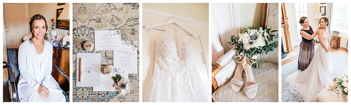 Getting ready details from an elegant Savannah elopement