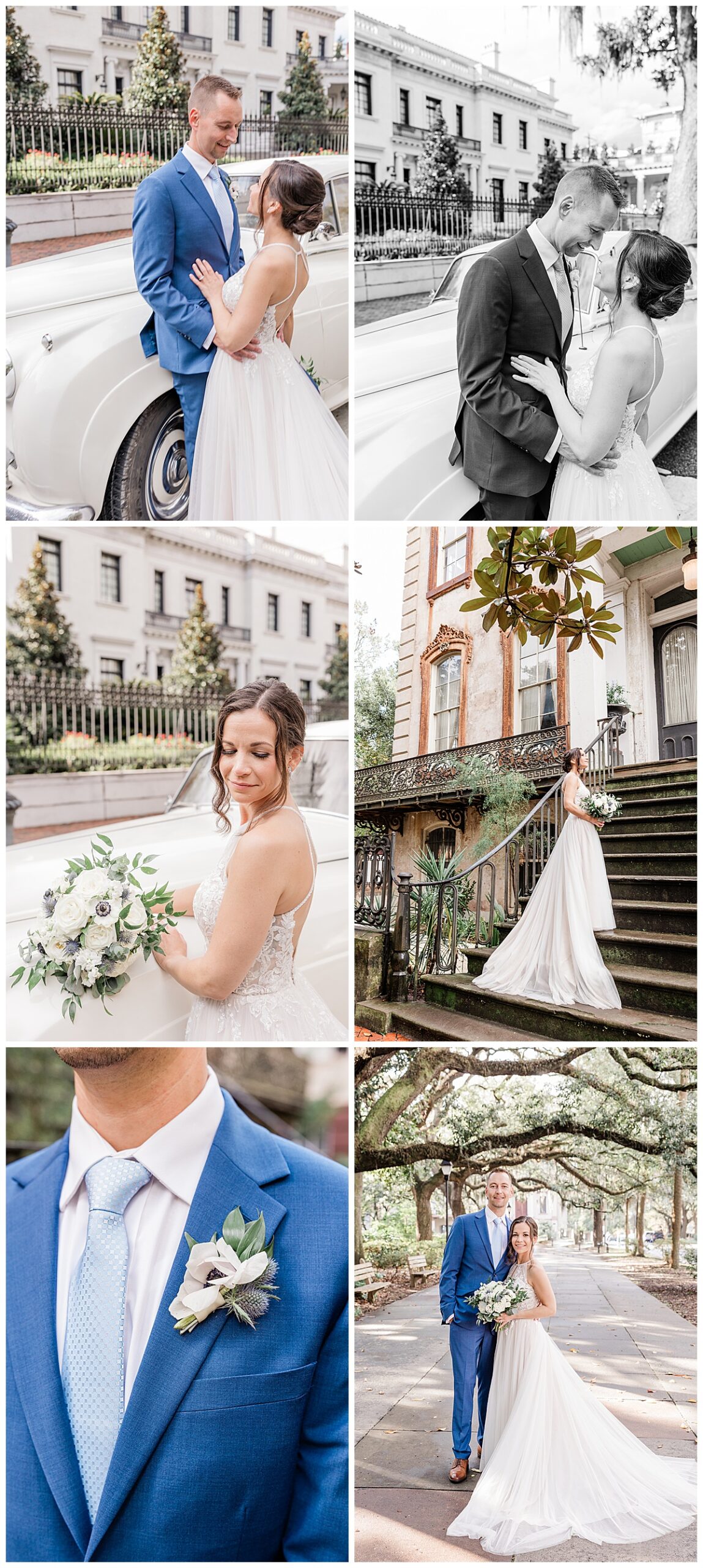 Photos with a Callan's Classics car and on the Monterey Square Alex Raskin steps