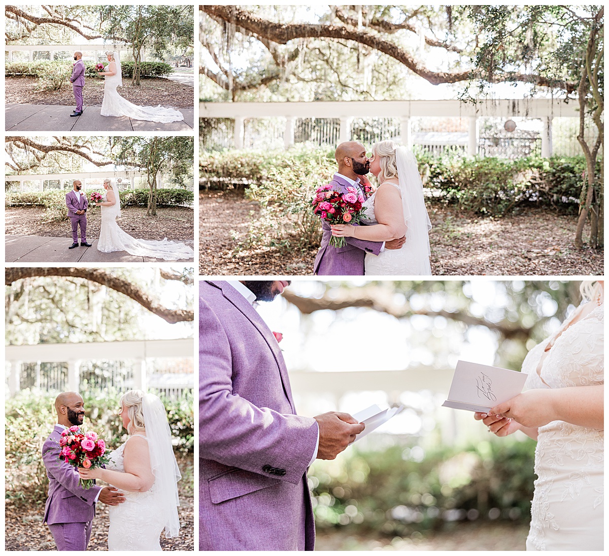 first look at a wedding