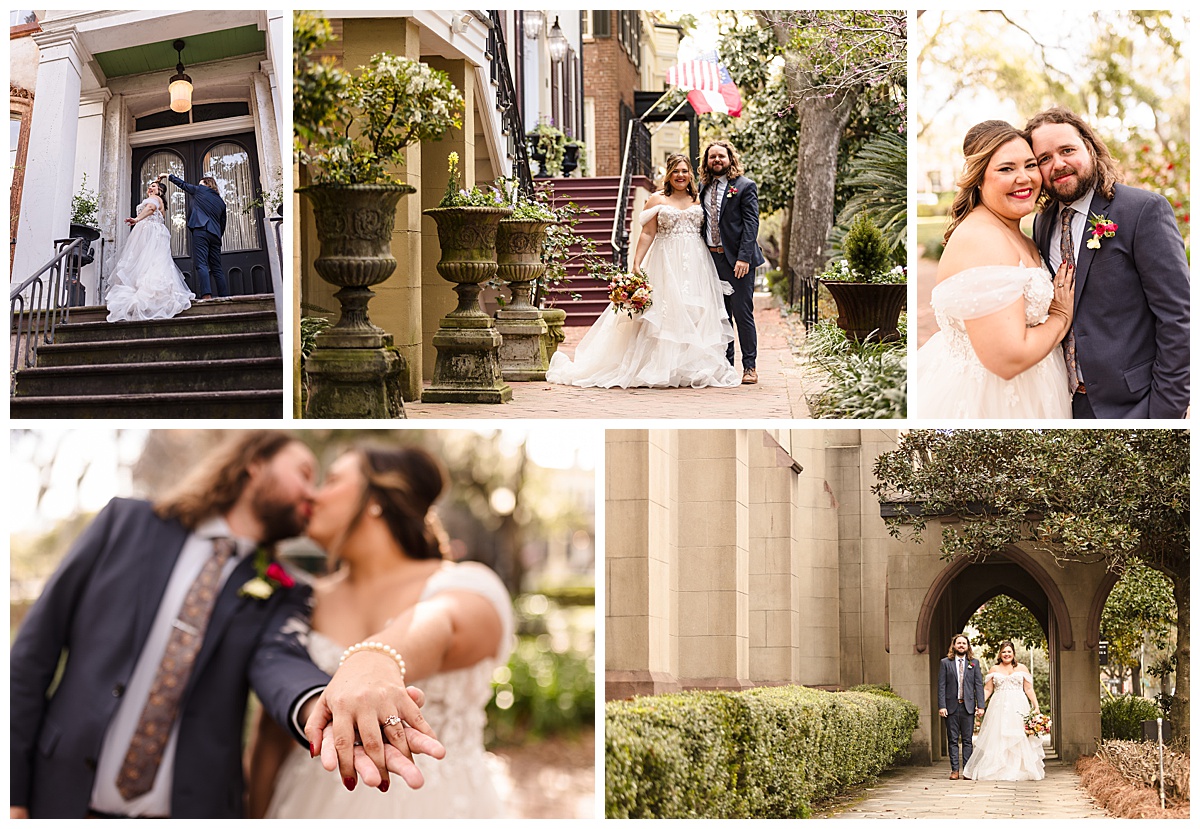 Elopement at Forsyth Park Fountain