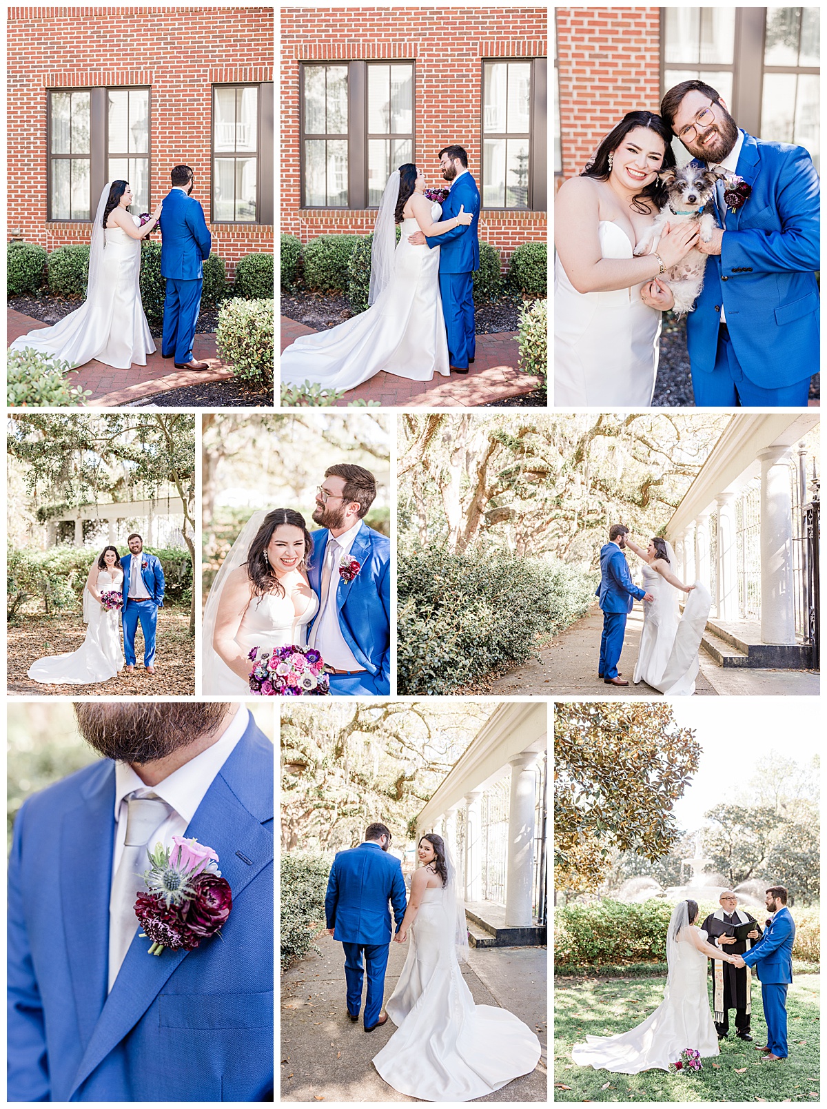 A Charming Savannah Elopement - taylor brown photography, reverend joe, ivory and beau florals, royal makeup and hair, wicked cakes of savannah