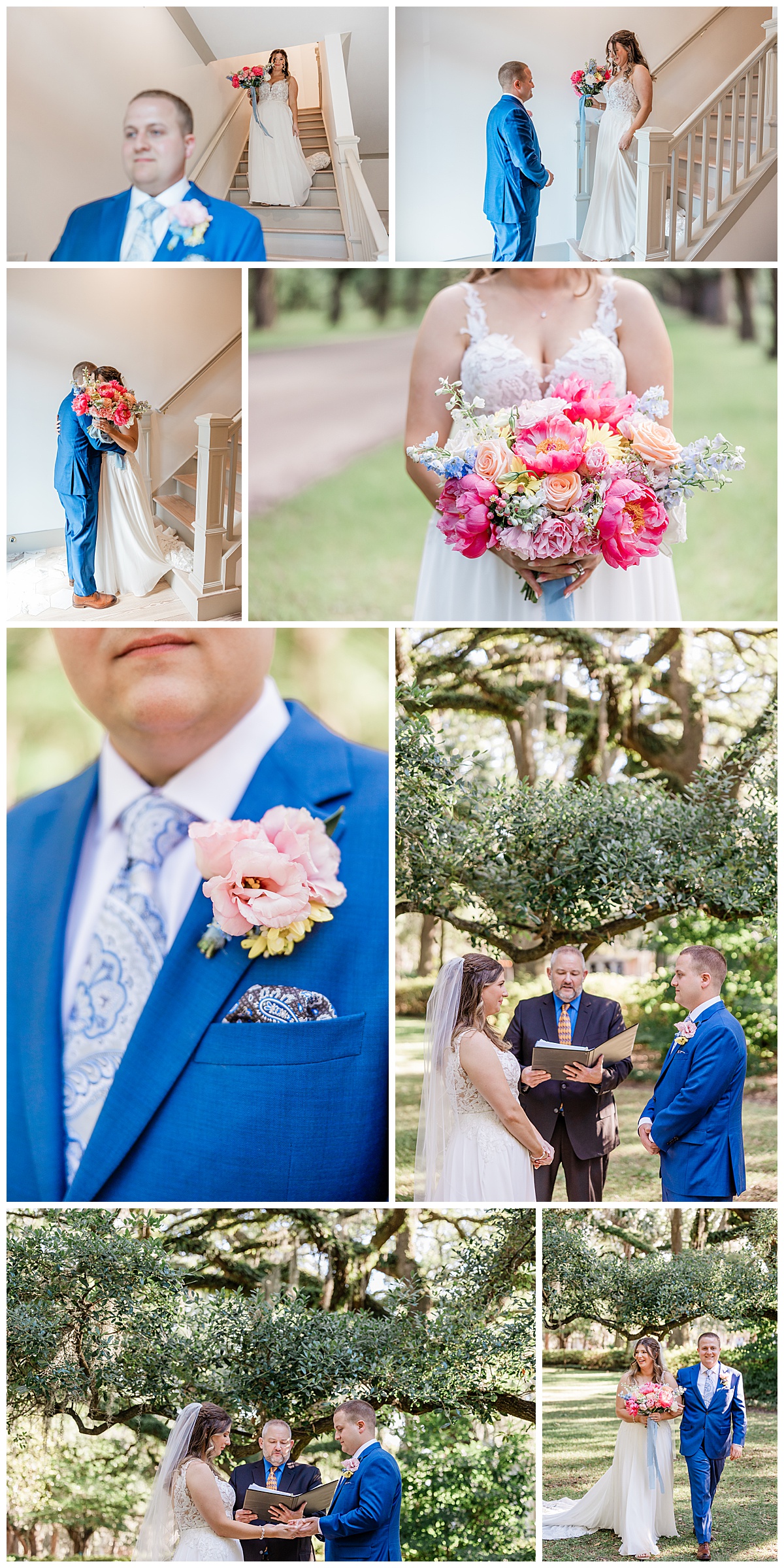 A Vibrant Savannah Elopement, apt b photo, ivory and beau flowers, wicked cakes of savannah, royal makeup and hair