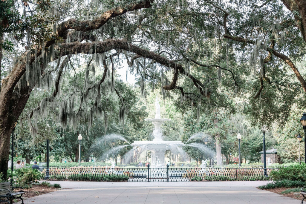 Things to do in Savannah - visit Forsyth Park