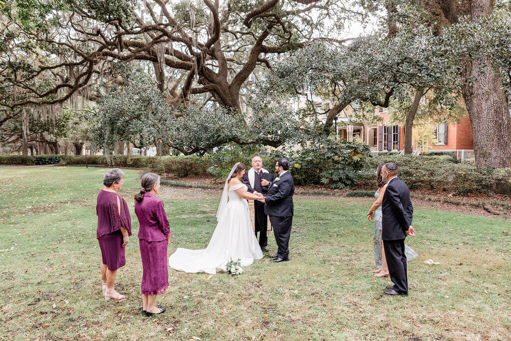 Savannah Elopement Package wedding in Forsyth Park