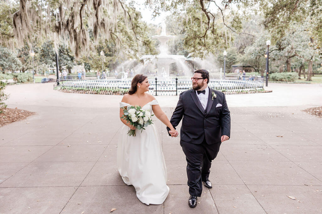 Couple books small Wedding Packages in Savannah GA