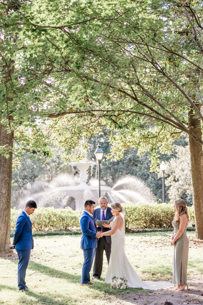 Forsyth Park elopement permit