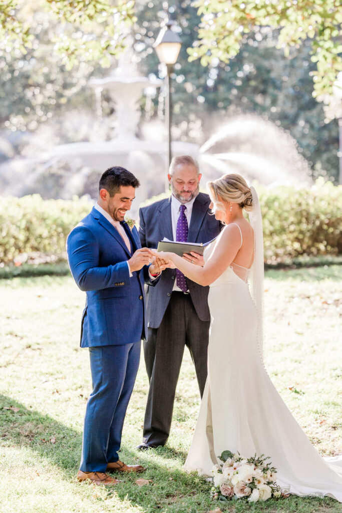 Forsyth Park elopement permit