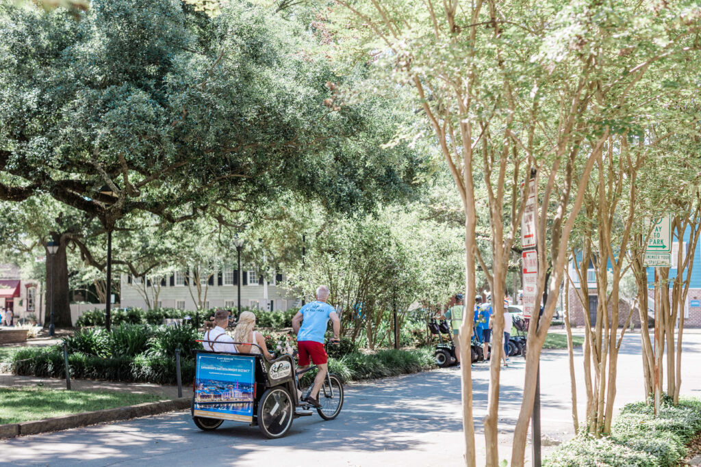 pedicab ride in Savannah