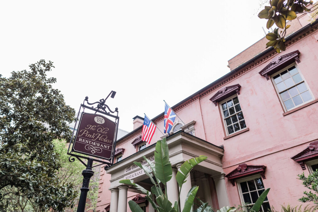 Olde Pink House romantic dinner spot in Savannah