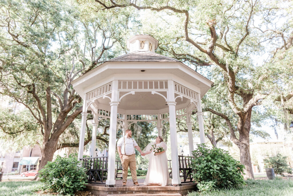 Savannah Elopement Package in Whitefield Square