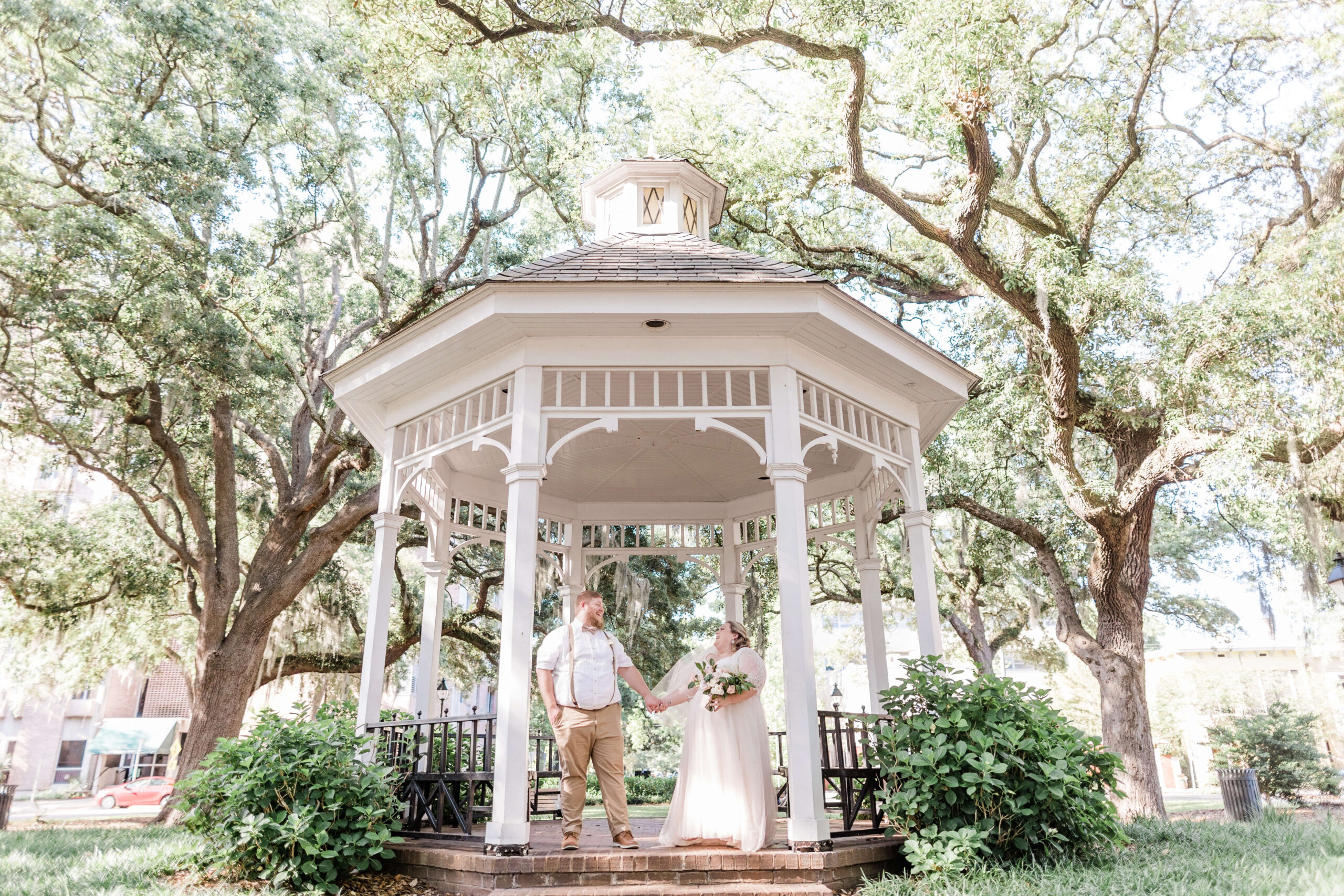 Savannah Elopement Package in Whitefield Square